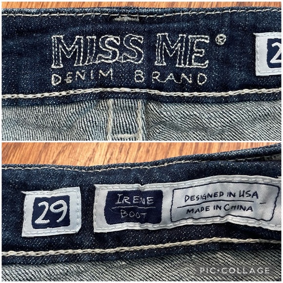 Miss Me Irene Boot Cut jeans in Brabdury size 29 - Picture 10 of 13